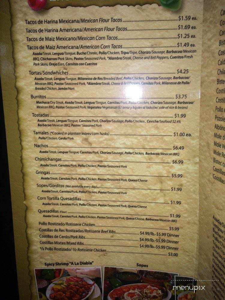Acapulco Tropical Mexican Deli-n-Bradenton - Bradenton, FL menu_pic