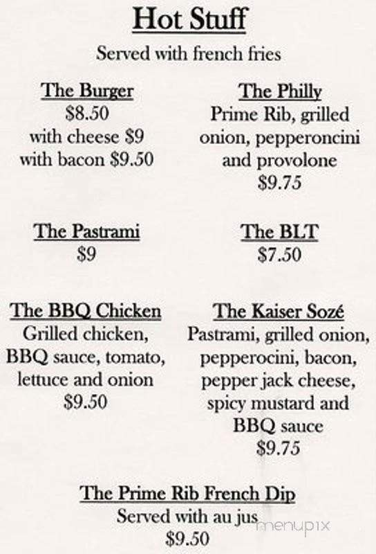 J's on the Corner - Bridgeport, CA menu_pic