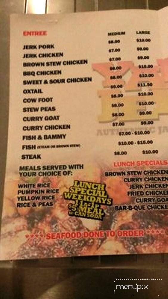 Yard Jerk - Bridgeport, CT menu_pic