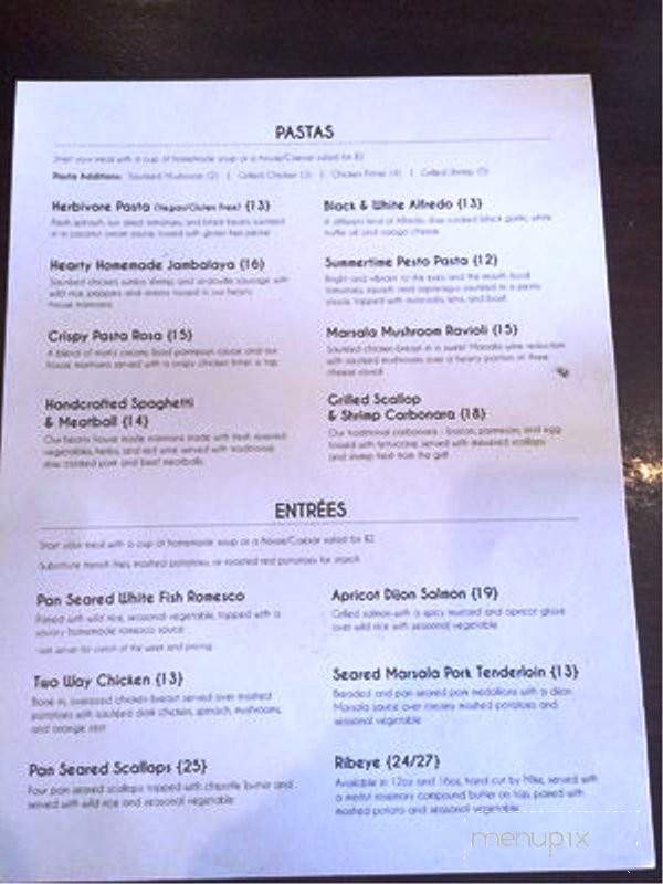 Craft - Brookings, SD menu_pic