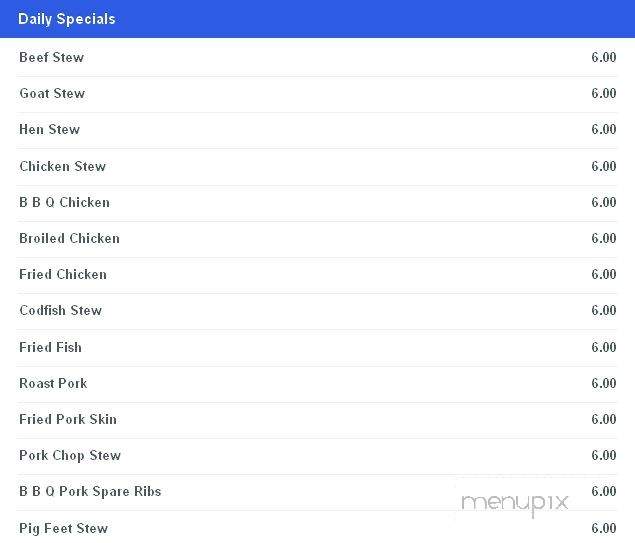 Mi Parador Restaurant - Brooklyn, NY menu_pic