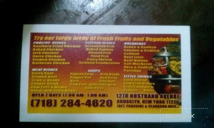 Soldiers Restaurant - Brooklyn, NY menu_pic