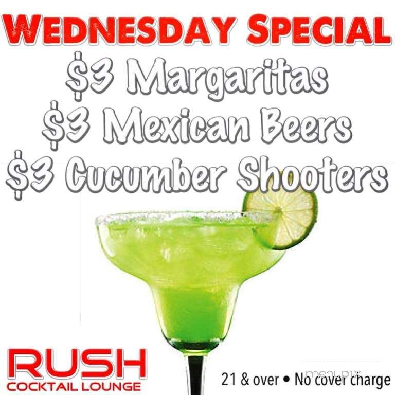 Rush Cocktail Lounge - Buena Park, CA menu_pic