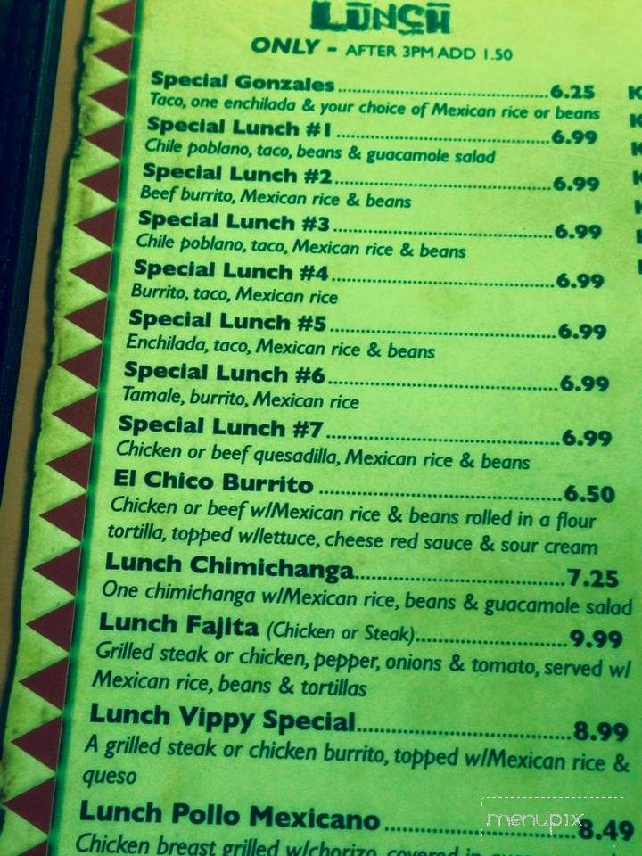 Don Juan Mexican Bar and Grill - Buffalo, NY menu_pic