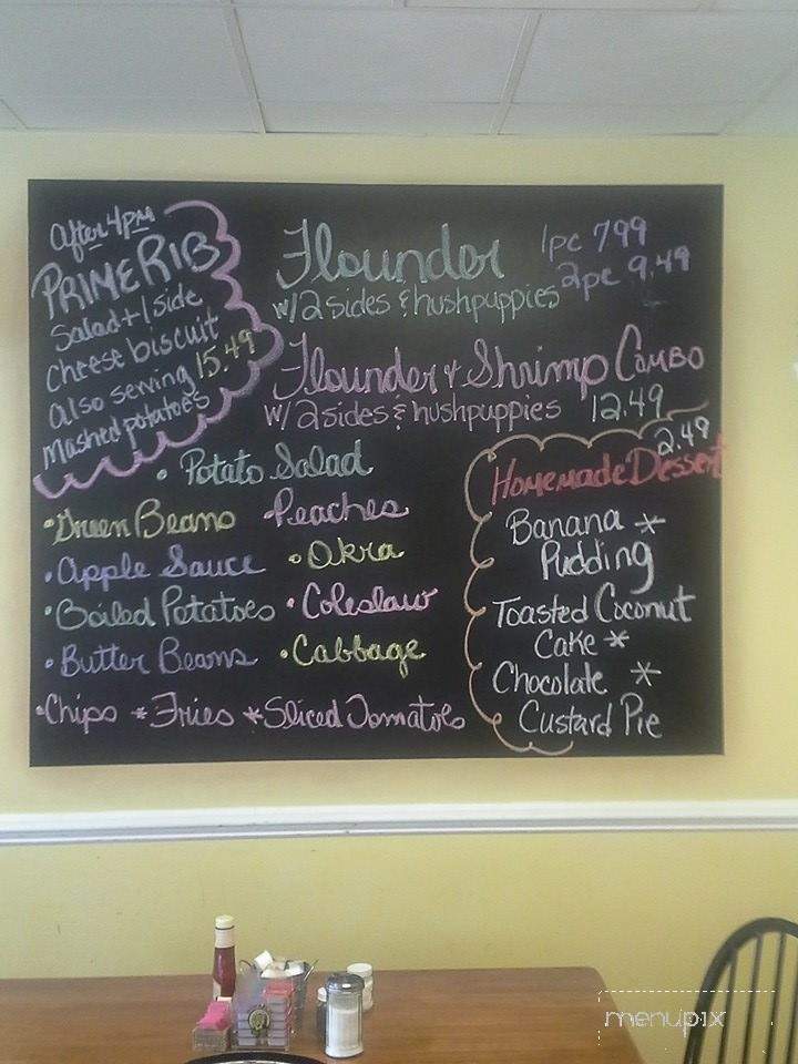 Farmer's Table Cafe - Bunn, NC menu_pic