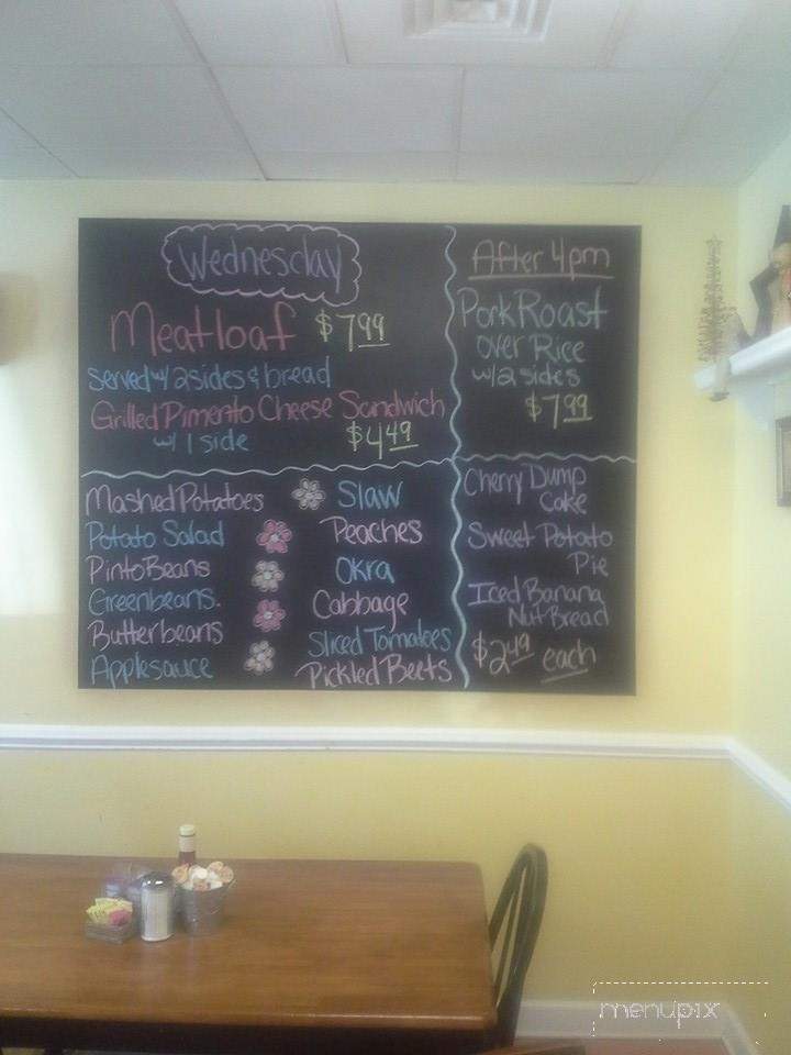 Farmer's Table Cafe - Bunn, NC menu_pic