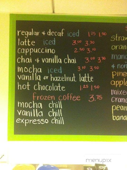 Focus Room Cafe - Burbank, CA menu_pic