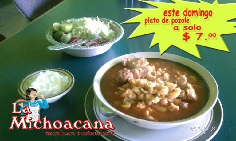 La Michoacana Mexican Restaurant - Caldwell, ID menu_pic