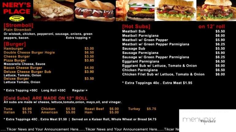 Nery's Place - Camden, NJ menu_pic