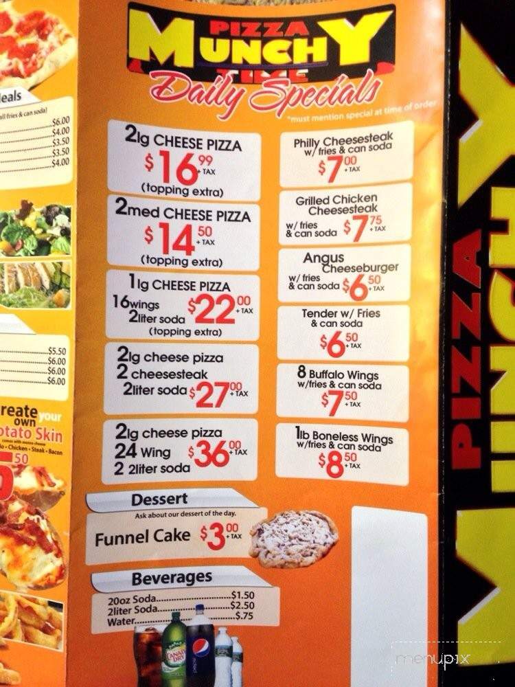 Munchy Time - Camden, NJ menu_pic
