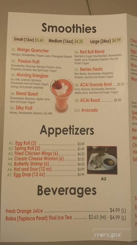 Viet Grill - Carlsbad, CA menu_pic