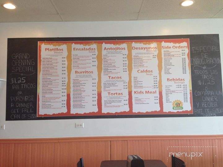 Cuco's Burrito Express - Cary, IL menu_pic