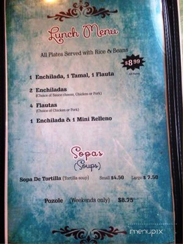 Cielito Lindo Mexican Cuisine - Cedar Park, TX menu_pic