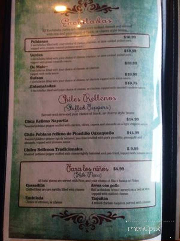 Cielito Lindo Mexican Cuisine - Cedar Park, TX menu_pic