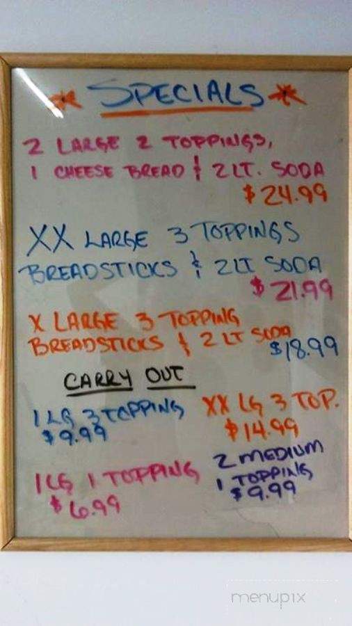 Bella's Pizzeria - Chaparral, NM menu_pic