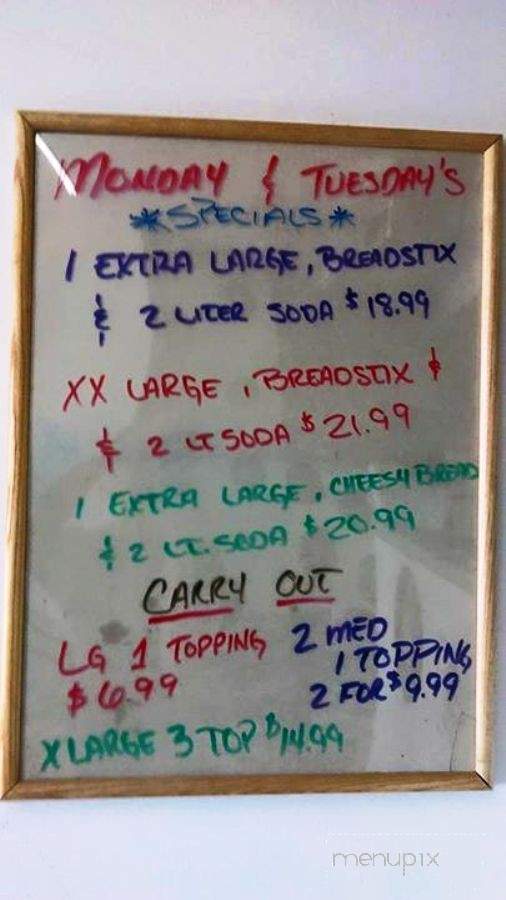 Bella's Pizzeria - Chaparral, NM menu_pic