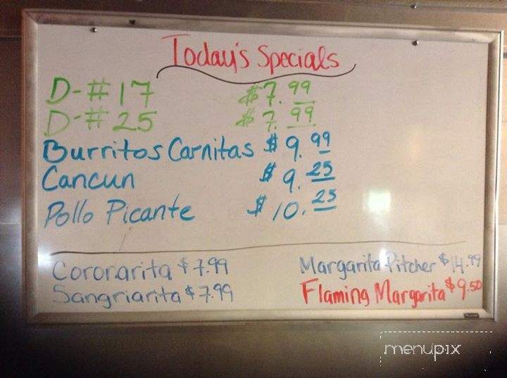 El Tequilazo - Charlestown, IN menu_pic
