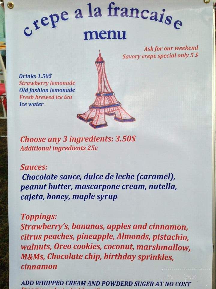 Crepe a la Francaise - Chicago, IL menu_pic