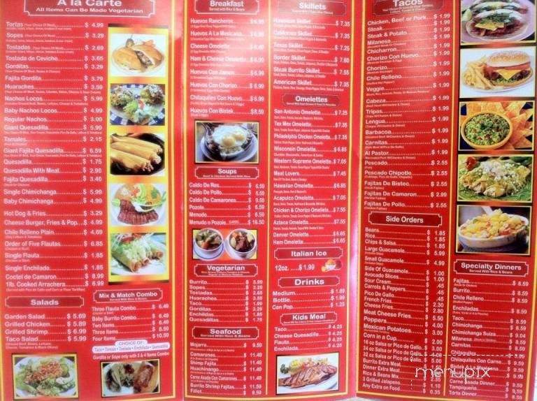Baby Burritos - Chicago, IL menu_pic