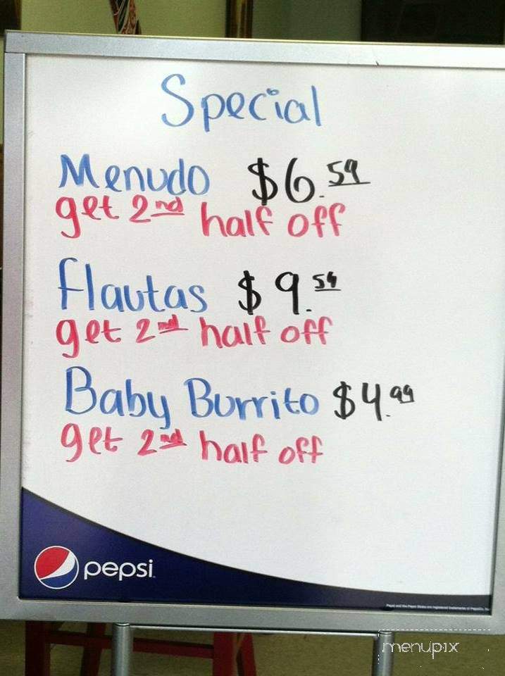 Baby Burritos - Chicago, IL menu_pic