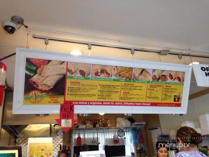 Burritos Juarez - Chicago, IL menu_pic