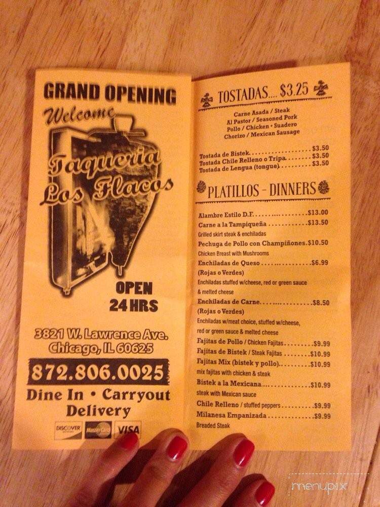 Los Flacos - Chicago, IL menu_pic