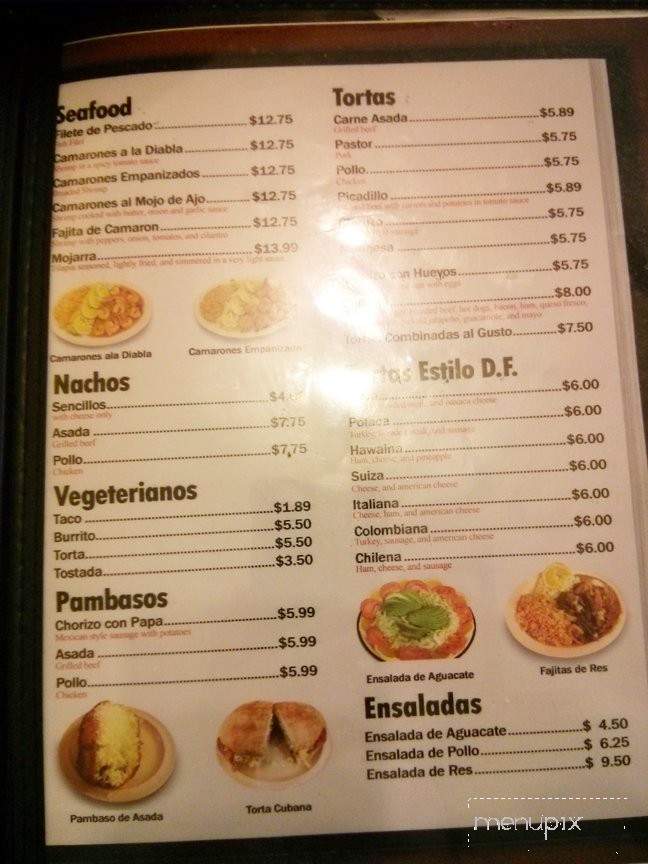 Pueblo Nuevo - Chicago, IL menu_pic