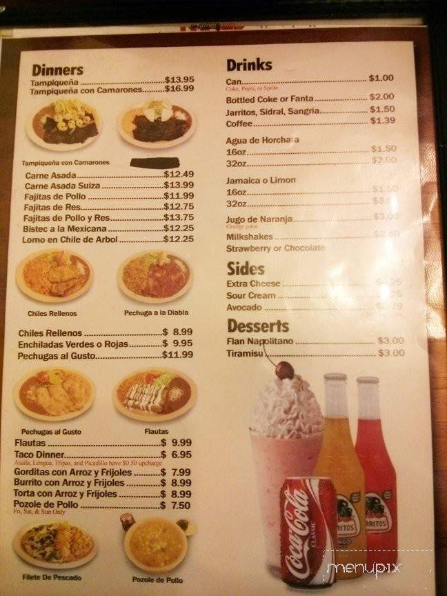 Pueblo Nuevo - Chicago, IL menu_pic