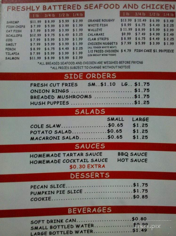 Fish n' Go - Chicago, IL menu_pic
