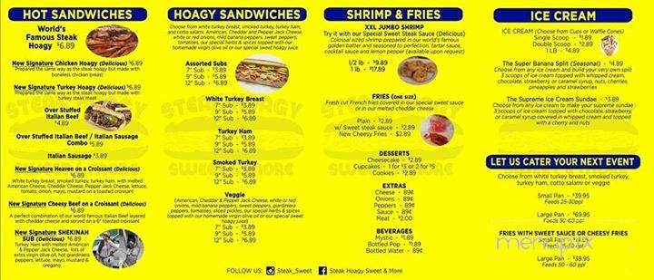 Steak Hoagy Sweet & More - Chicago, IL menu_pic