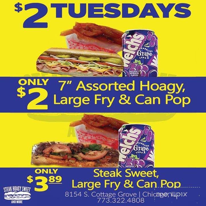 Steak Hoagy Sweet & More - Chicago, IL menu_pic