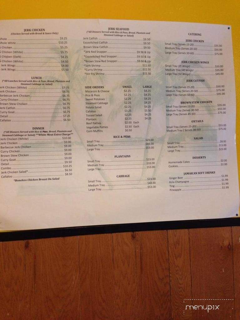 Ray's Island Grill - Chicago, IL menu_pic