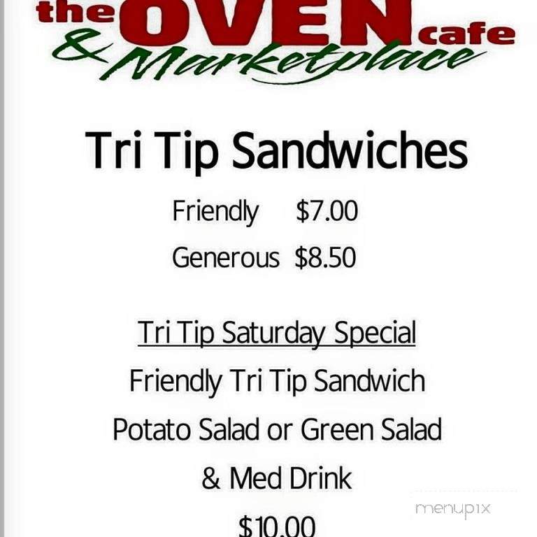Oven Cafe & Marketplace - Chico, CA menu_pic