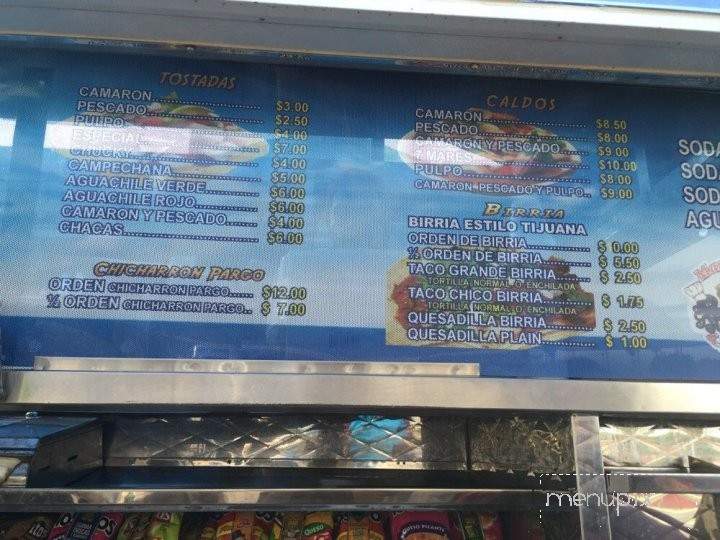 Mariscos Fili la Carreta - Chula Vista, CA menu_pic
