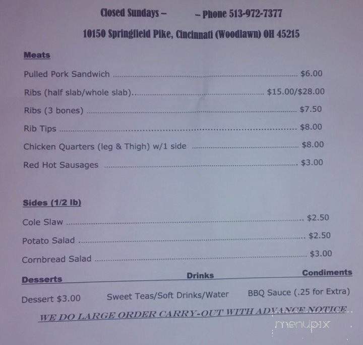 Jacobs For Foodies - Cincinnati, OH menu_pic