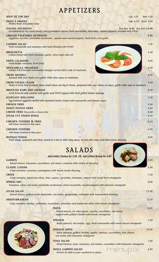 Zio's Tuscan Grille - Cinnaminson, NJ menu_pic