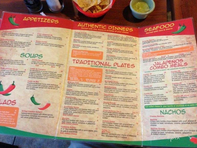 Jalapenos - Clarkston, MI menu_pic
