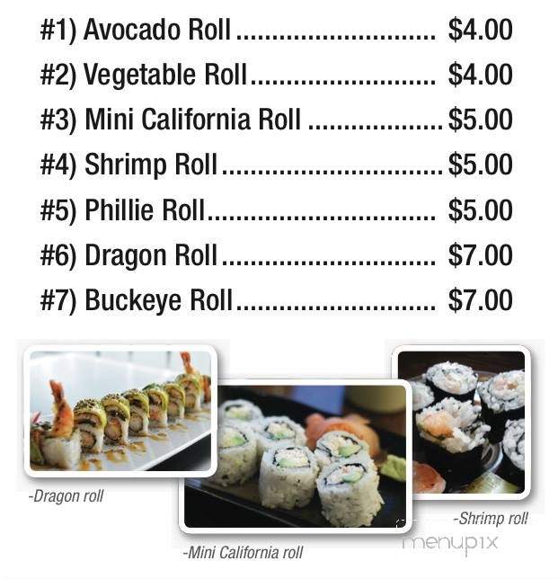 Sakura Japanese Cuisine Llp - Cleveland, OH menu_pic
