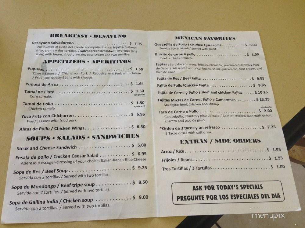 Nellys Cafe - College Park, MD menu_pic