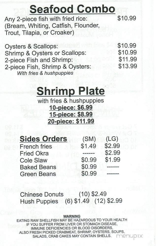 Tj Seafood & Hot Wings - Columbia, SC menu_pic