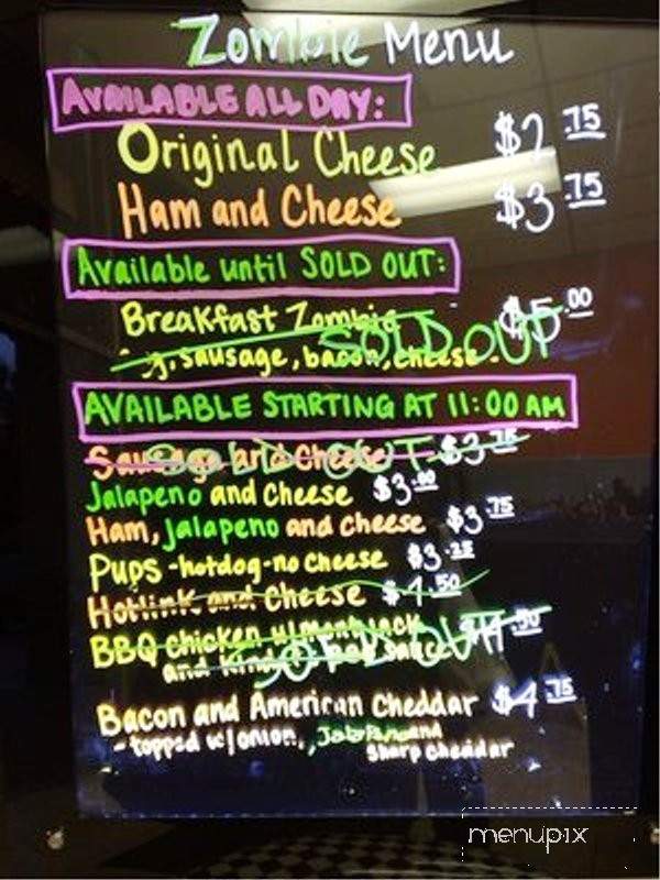 Patty's Original Cheese Zombies - Concord, CA menu_pic