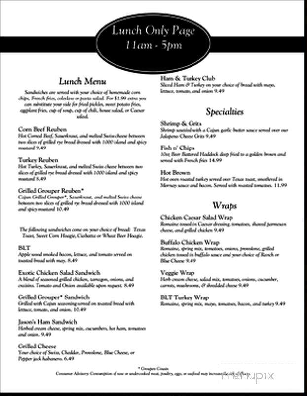 Natalie Jane's - Cornelia, GA menu_pic