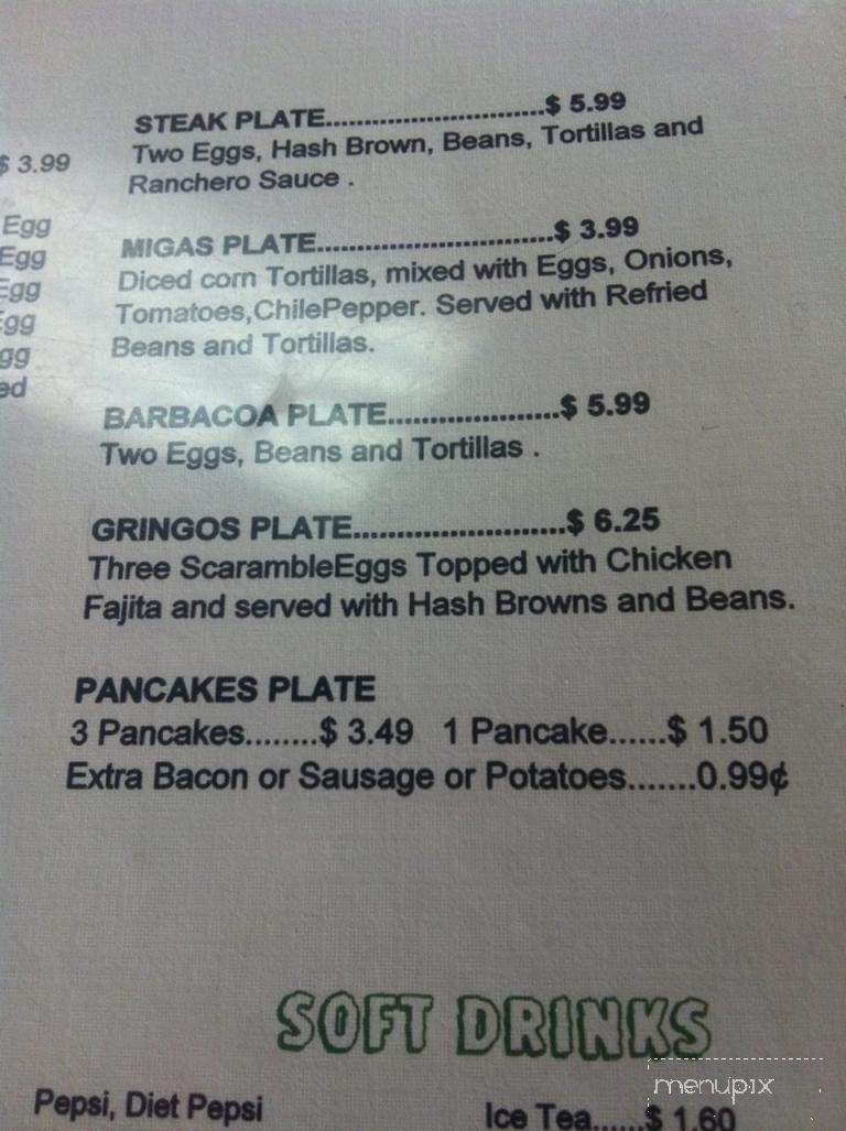 El Gallo de Jalisco - Corpus Christi, TX menu_pic