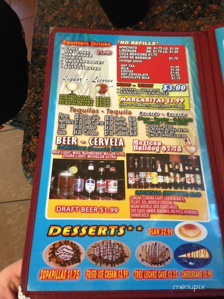 Las Palmas Mexican Cafe - Corpus Christi, TX menu_pic