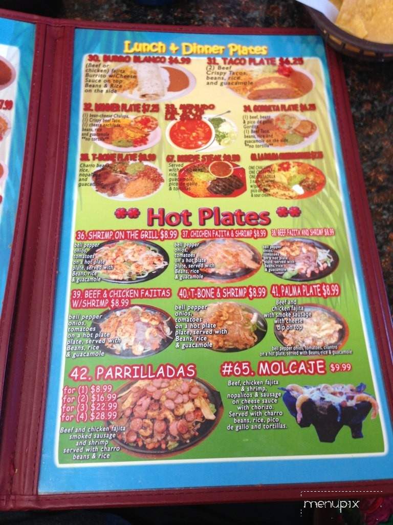 Las Palmas Mexican Cafe - Corpus Christi, TX menu_pic
