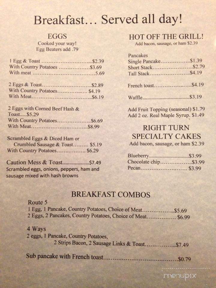 3 Way Cafe - Cortland, OH menu_pic