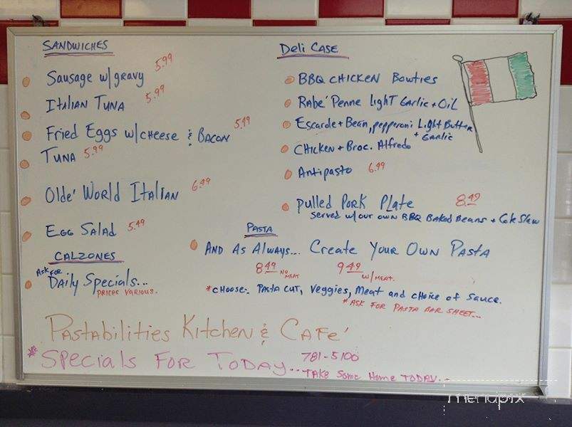 Pastabilities Kitchen & Cafe - Cranston, RI menu_pic