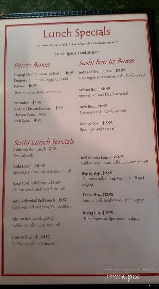 Arirang J - Crestview, FL menu_pic
