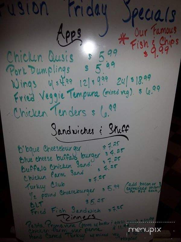 Filibuster Club - Cumberland, RI menu_pic