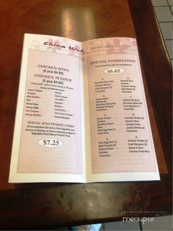 China Wok - Dallas, TX menu_pic